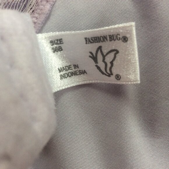 Fashion Bug Vintage Lavender Lacy Retro Style Feminine Underwire Bra Size 36B - Picture 3 of 4